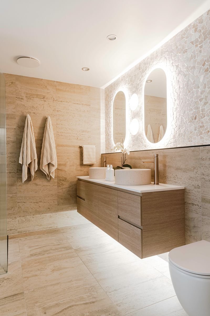 Dreaming Beige Carrara Bathroom Renovation