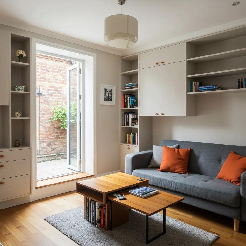 modern living room with custom storage solutions showcasing stylish built in shelves and multifunctional furniture 2e8f7bf1 9a3e 4fa5 85dd 006769db6aec