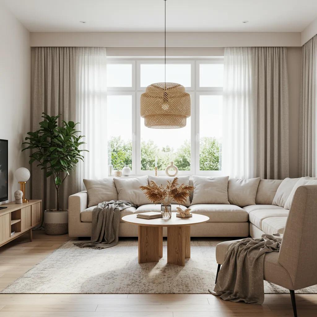 modern living room with sustainable materials and biophilic design elements 350cff6a b9f8 4573 8c57 873894f00230